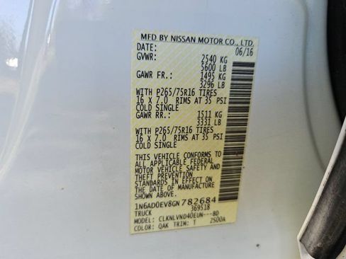 Used 2016 Nissan Frontier PRO-4X AWD/4WD image 16