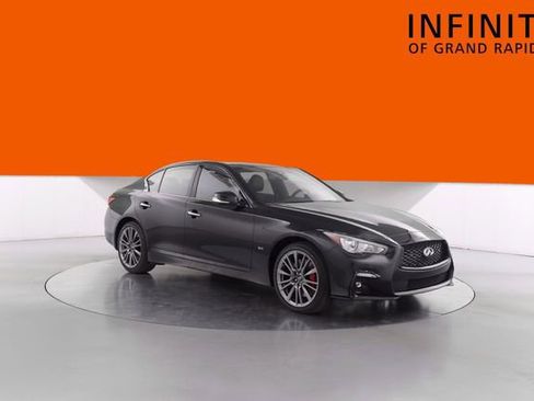 Used 2023 INFINITI Q50 Red Sport 400 w/ Black Opal Edition image 1