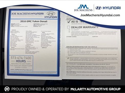 Used 2016 GMC Yukon Denali w/ Open Road Package image 35