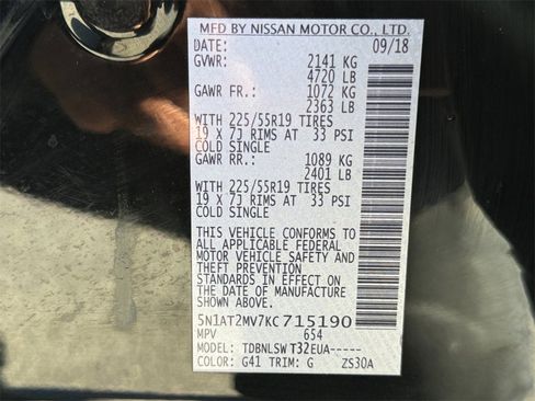 Used 2019 Nissan Rogue SL w/ Premium Package image 27