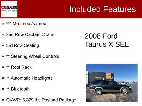 Used 2008 Ford Taurus X SEL image 2