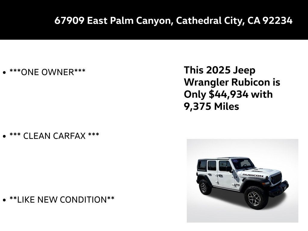 Used 2025 Jeep Wrangler Unlimited Rubicon AWD/4WD image 5