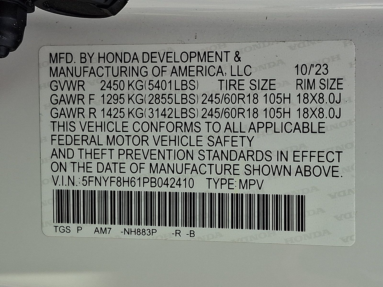 Certified 2023 Honda Passport TrailSport image 30