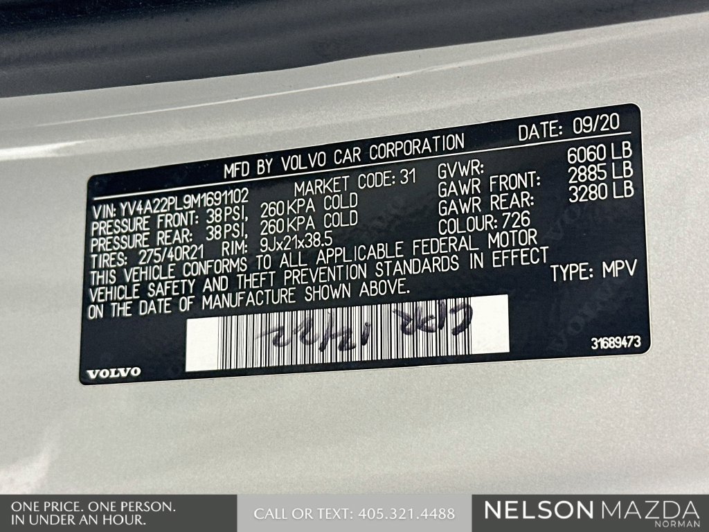 Used 2021 Volvo XC90 T6 Inscription AWD/4WD image 35