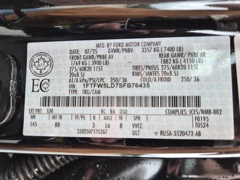 Certified 2025 Ford F150 Lariat AWD/4WD image 25