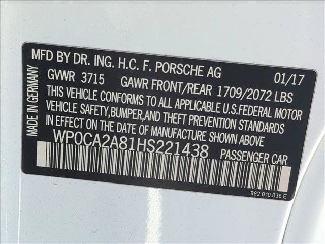 Used 2017 Porsche 718 Boxster RWD image 21