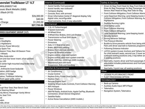 Certified 2025 Chevrolet TrailBlazer LT AWD/4WD image 7