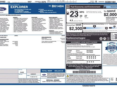 Used 2025 Ford Explorer Platinum w/ LUX Leather Package image 29