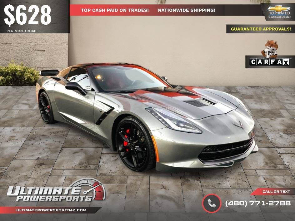 Used 2016 Chevrolet Corvette Stingray Coupe w/ Carbon Flash Badge Package RWD image 49
