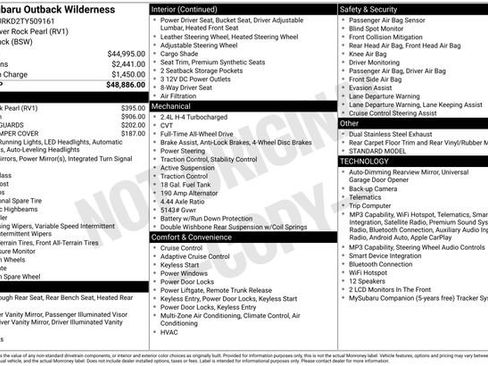 Certified 2026 Subaru Outback Wilderness AWD/4WD image 18