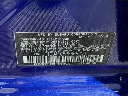 Certified 2024 Subaru Impreza 2.0i Sport image 34
