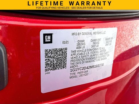 Used 2021 Chevrolet Corvette Stingray Premium Cpe w/ Z51 Performance Package RWD image 32