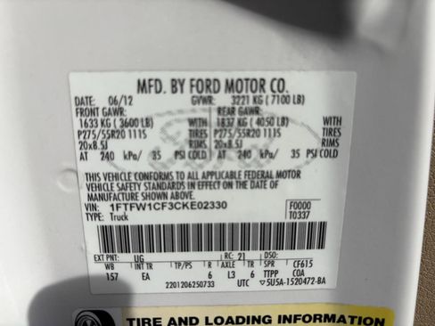 Used 2012 Ford F150 Lariat w/ Lariat Plus Pkg image 40