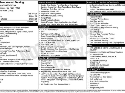 Used 2023 Subaru Ascent Touring image 19