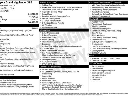 Used 2024 Toyota Grand Highlander XLE image 6