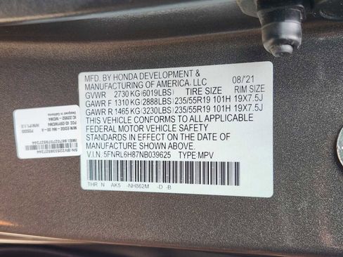 Certified 2022 Honda Odyssey Touring image 35