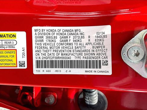 Used 2024 Honda Civic Sport image 33