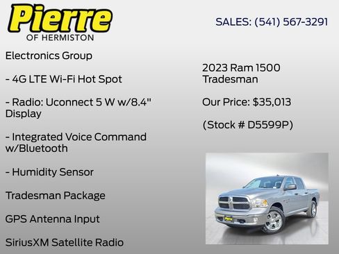 Used 2023 RAM 1500 Tradesman w/ Tradesman SXT Package AWD/4WD image 36