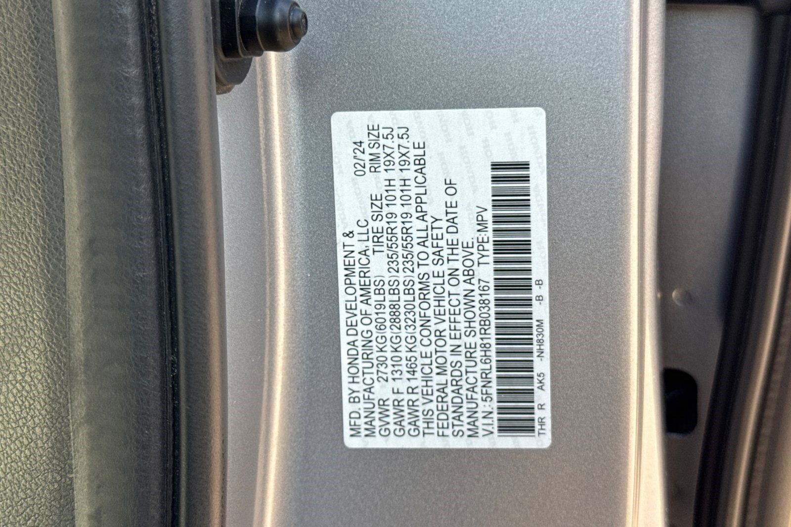 Certified 2024 Honda Odyssey Touring image 29