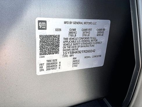 New 2026 Cadillac Escalade V w/ LPO, Onyx Lite Package image 13