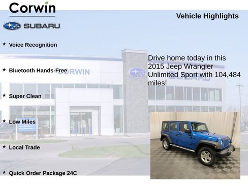 Used 2015 Jeep Wrangler Unlimited Sport image 6