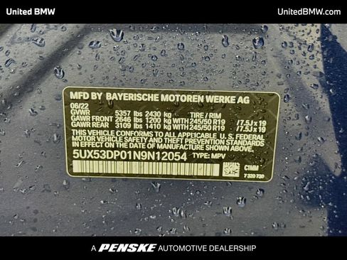 Used 2022 BMW X3 xDrive30i w/ Premium Package 2 AWD/4WD image 15
