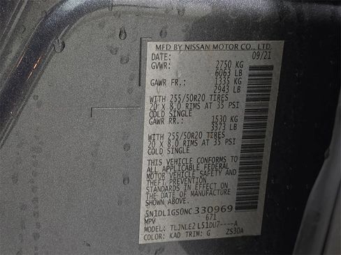 Used 2022 INFINITI QX60 Sensory w/ Cargo Package image 35