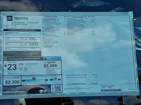 New 2025 Toyota Tacoma TRD Sport image 19