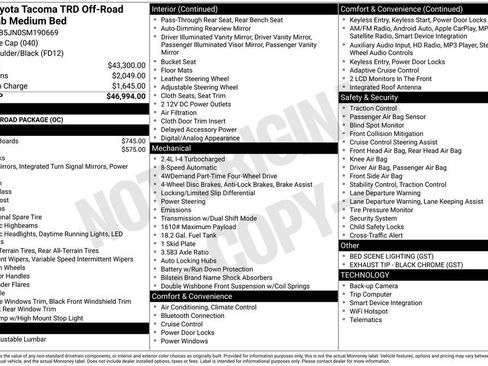 Used 2025 Toyota Tacoma TRD Off-Road image 33