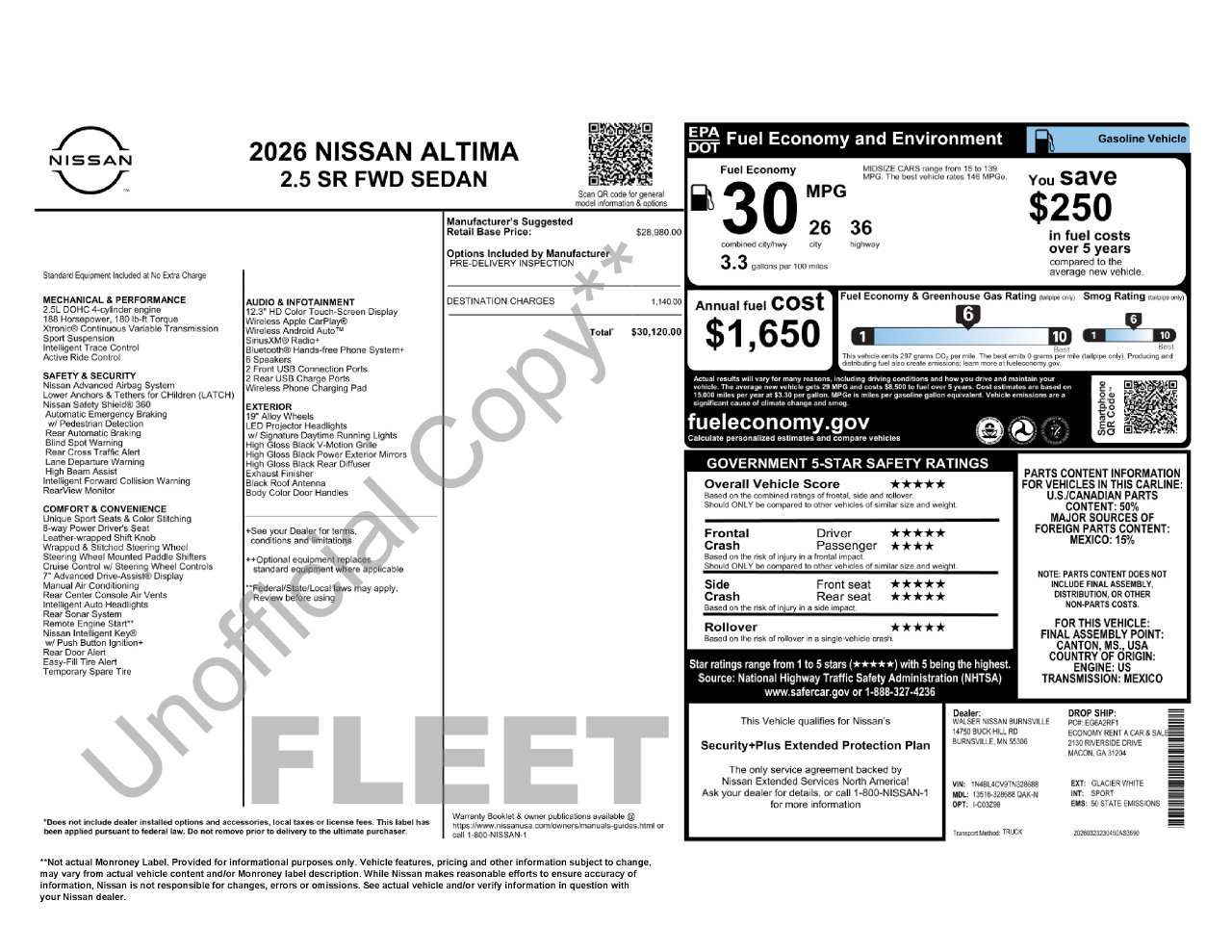 Used 2026 Nissan Altima 2.5 SR FWD image 5