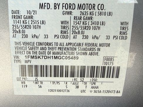 Used 2021 Ford Explorer XLT w/ Equipment Group 202A image 32