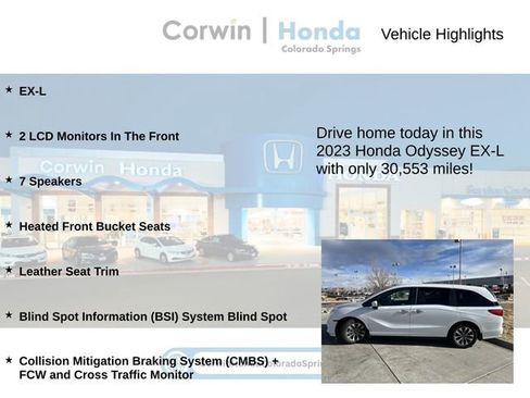 Used 2023 Honda Odyssey EX-L image 6