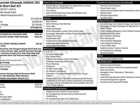 New 2026 Chevrolet Silverado 2500 ZR2 w/ LPO, Dark Essentials Package image 11