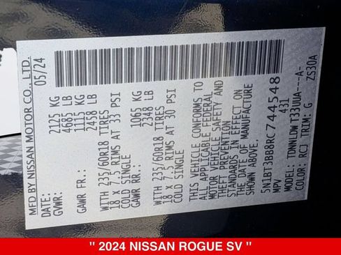 Certified 2024 Nissan Rogue SV AWD/4WD image 41