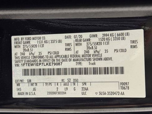Used 2020 Ford F150 XL w/ Equipment Group 101A Mid AWD/4WD image 58