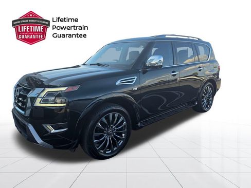 Used 2022 Nissan Armada Platinum w/ Captain's Chairs Package RWD image 1