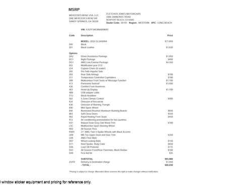 Used 2022 Mercedes-Benz GLS 450 4MATIC image 2