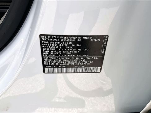 Used 2019 Volkswagen Atlas SE FWD image 34