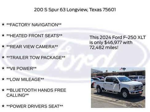 Used 2024 Ford F250 XLT w/ FX4 Off-Road Package AWD/4WD image 11