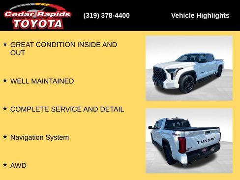 Used 2024 Toyota Tundra Limited w/ TRD Off-Road Package AWD/4WD image 8