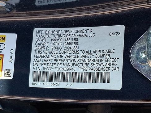Used 2023 Honda Accord EX image 26