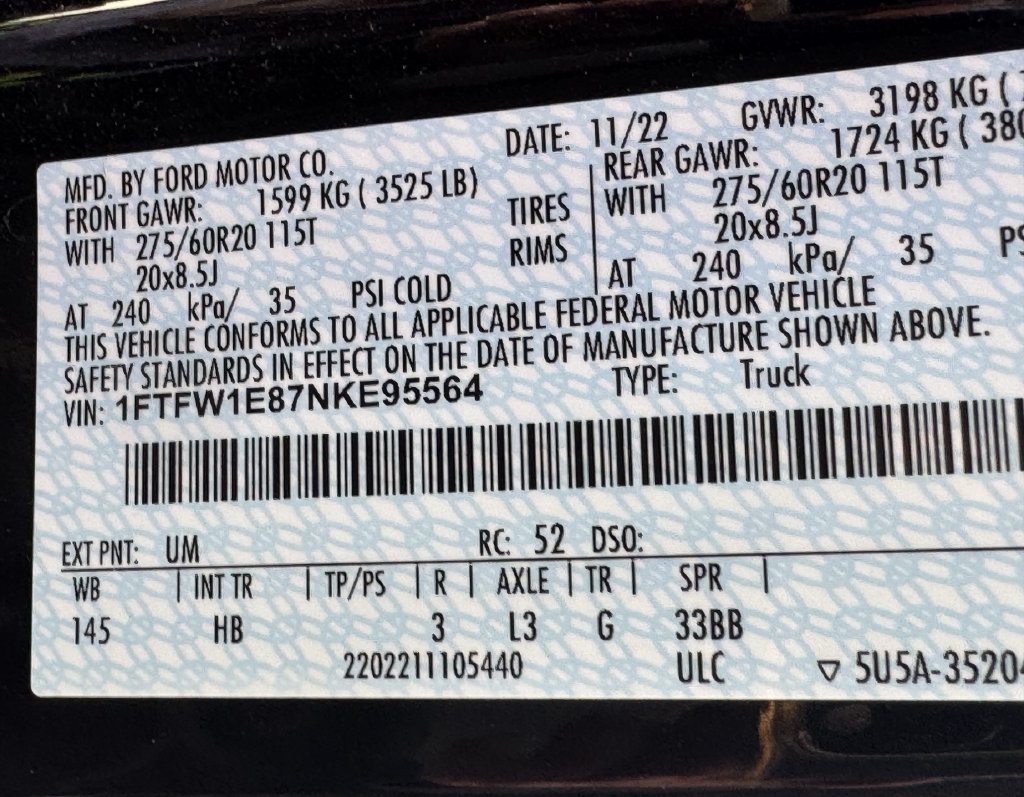Used 2022 Ford F150 Lariat AWD/4WD image 12