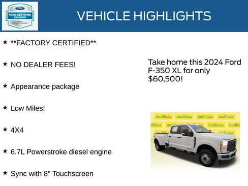 Certified 2024 Ford F350 XL w/ XL Chrome Package AWD/4WD image 10