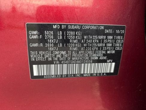 Used 2021 Subaru Outback Limited XT w/ Popular Package #2 image 31