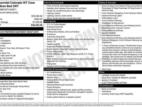 Used 2023 Chevrolet Colorado W/T RWD image 16