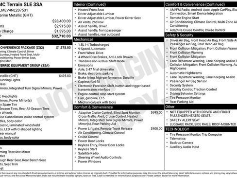 Used 2022 GMC Terrain SLE w/ Driver Convenience Package image 43