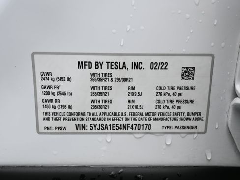 Used 2022 Tesla Model S AWD/4WD image 9