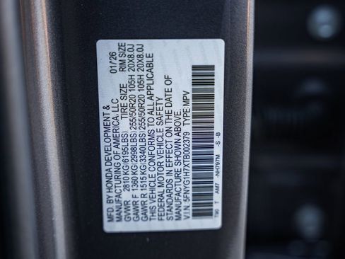 New 2026 Honda Pilot Touring image 45