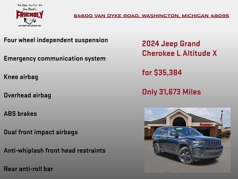 Used 2024 Jeep Grand Cherokee L Altitude AWD/4WD image 25