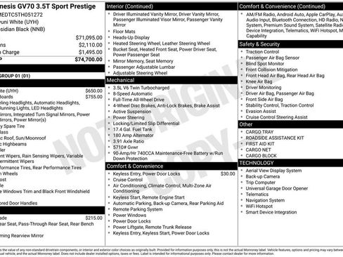 New 2026 Genesis GV70 3.5T Sport Prestige image 9